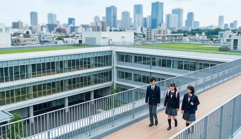都心部にある国際バカロレアの学校の風景のアイキャッチ画像
