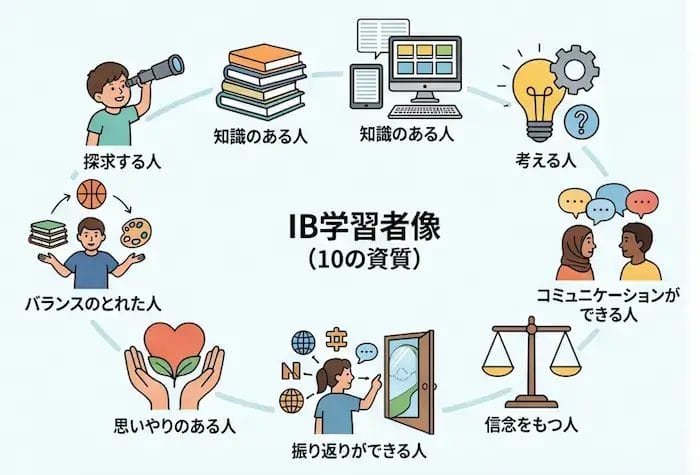 国際バカロレアのIB学習者像のアイキャッチ画像